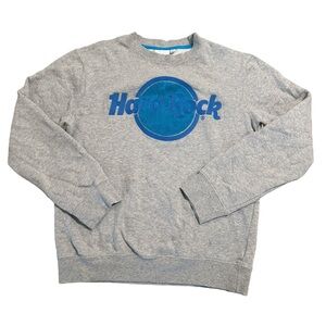 Hard Rock Café Women’s Gray Sweater Embroidered Logo Small